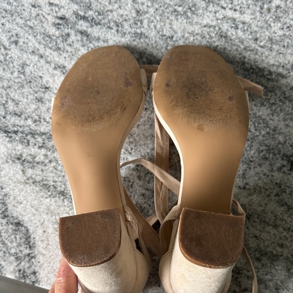 Lulu's Nude Strappy Heels - Picture 5 of 5